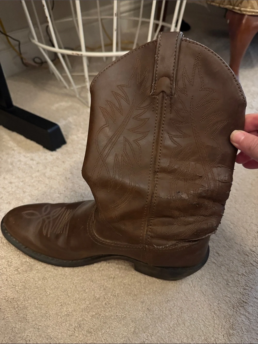 Brown Leather Justin Boots